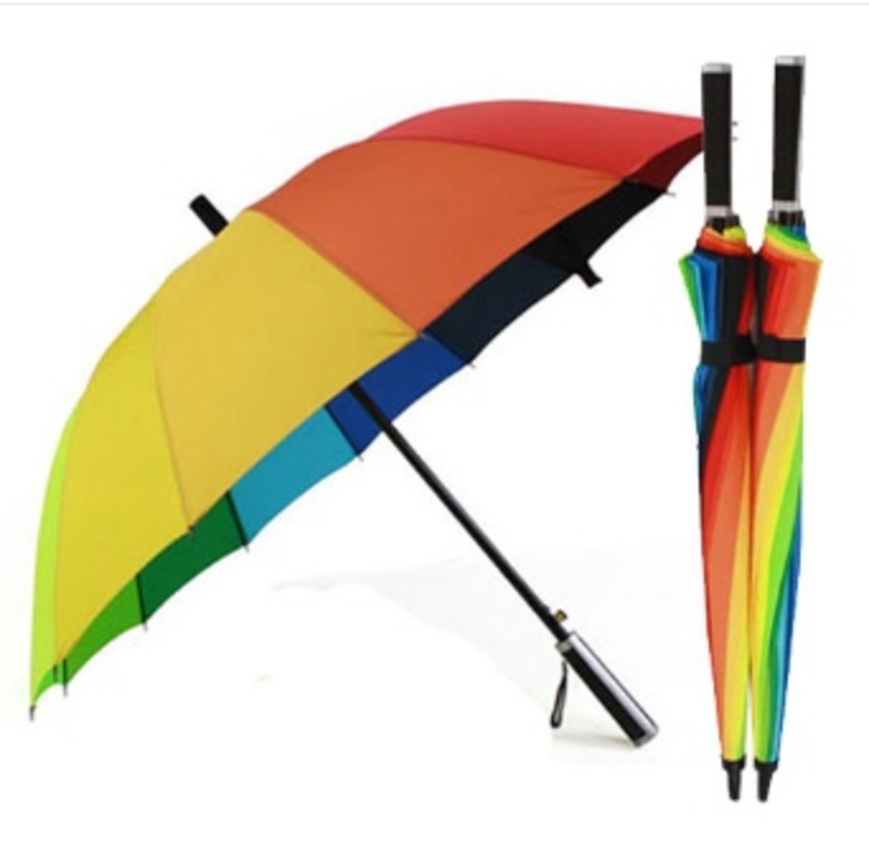 60 무지개 우산 14K (장우산)