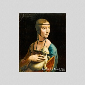 메이크룩스 UHD 명화 레오나르도 다빈치-담비를 안고 있는 여인