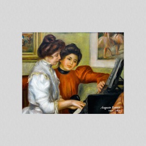 메이크룩스 UHD 명화 르누아르-피아노를 치는 이본과 크리스틴 르롤