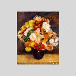 메이크룩스 UHD 명화 르누아르-Bouquet of Chrysanthemums