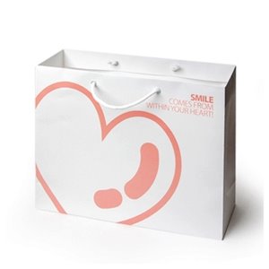 핑크스마일 쇼핑백2호 4호 (50매)묶음판매