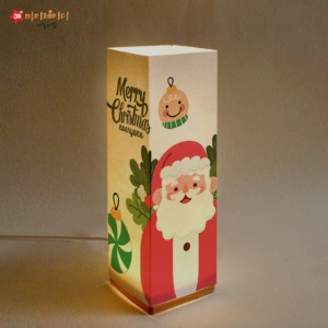 DIY비치우드 LED 꿈꾸는 램프 무드등 색칠하기 만들기_메리크리스마스 싼타
