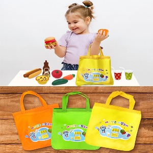 어린이집 역활놀이 활동 시장 가방 장바구니(3색선택)