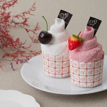 케익타올 딸기 바닐라 - 주방 핸드 타올(고리형)색상혼합