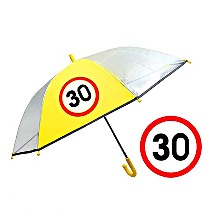 어린이 구역 속도제한 안전 캠페인 우산 55cm 반사띠 안전 발광 우산