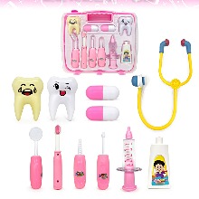 어린이집 역활놀이 활동 치과 의사 놀이 세트 핑크