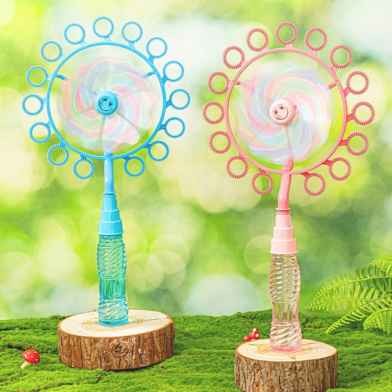 안전완구선물] 야외활동 소풍 운동회 놀이용 비누 방울  바람개비