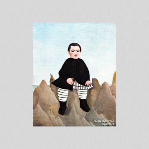 메이크룩스 UHD 명화 앙리 루소 - 암초에 앉아있는 소년