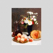 메이크룩스 UHD 명화 앙리 팡탱 라투르-꽃 그리고 과일